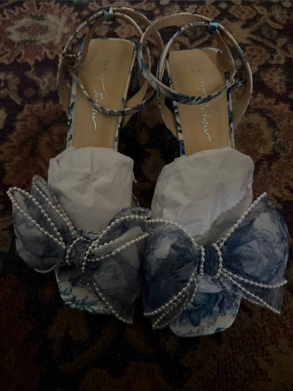 Betsey Johnson Women’s Duke Platform Floral Heels size 10